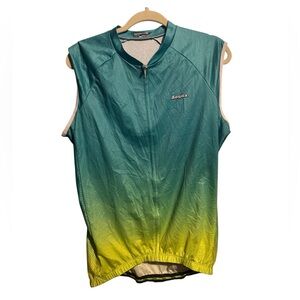 Aogda men’s Aqua Gradient Sleeveless racing cycling Jersey xxl 2xl